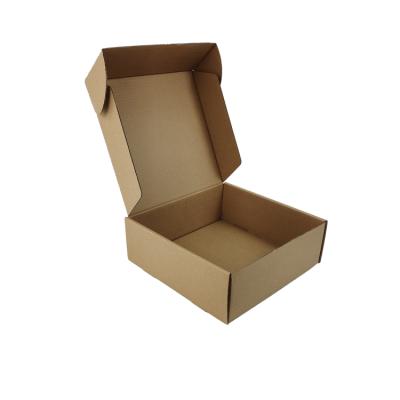 China Wholesale Recyclable Brown Corrugated Custom Gift Apparel Shoe Packaging Box for sale