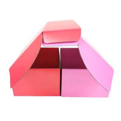 China Simple Design Logo Light Pink Chain Boxes Recyclable Custom Extension Boxes Toy Storage for sale