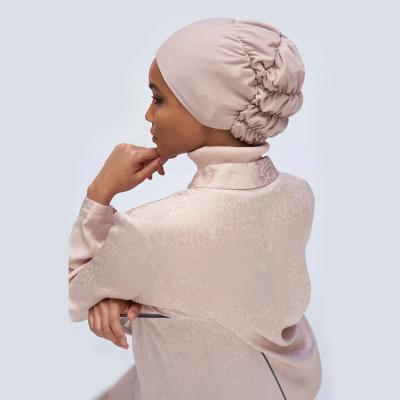 China New Muslim Hijab 2021 Style Wear Comfort Unique Adjustable Hijab Hat Covers Volumizer Luxury Stretch Satin Lined Scarves Under Scarf for sale