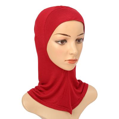 China Don't Slip Top Elastic Mercerized Cotton Striping Islamic Muslim Woman Hijab Inner Middle East Turkey Dubai for sale