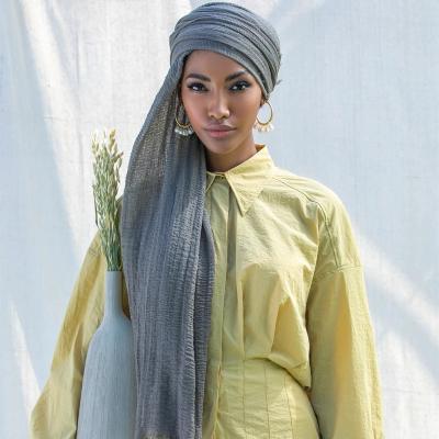 China Length Drop Shipping Hijab Muslim Women's Hijab Headscarf Islam Shawl Viscous Scarf for sale