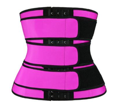 China Breathable Neoprene Sculptor Logo Custom Shaper 3 Strap Waist Trainer Taut Waist Trainer Belt for sale