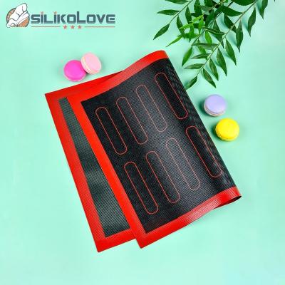 China 20 Cavity Sustainable Non-Stick Silicone Baking Mat Easy Clean Make Macaroon Cookie Puff Kitchen Bakeware Accessory for sale