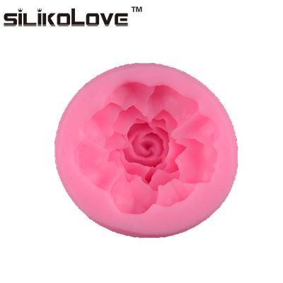 China Viable Chinese Supplier Factory Price Rose Flower Design Wholesale 3D Cake Silicone Baking Mold For Cake Decorating for sale