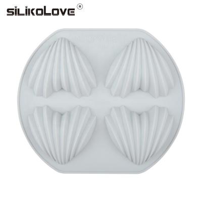 China Sustainable High Temperature Resistance Silicone Soap Shells DIY Cake Pudding Chocolate Mold Supply Baking Tray for sale