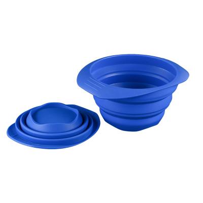 China 100% Sustainable Food Grade BPA Free Silicone Collapsible Dog Bowls for sale