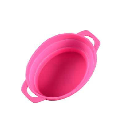 China 100% Sustainable Food Grade Household Kitchen Silicone Convenient Food Bowls With Lid for sale