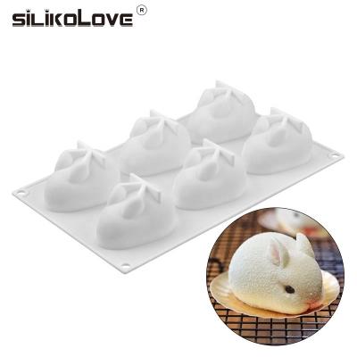 China Viable Dessert Maker Bakeware Truffle Mold Cake Rabbit Silicone 3D Baking Pastry Decorating Accessories for sale