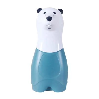 China Cute Automatic Foam Soap Dispenser Bear Kids Soap Dispenser ABS Good Quality Sensor Foam Soap Dispenser For Bathroom for sale