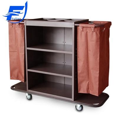 China Food industry factory sale hotel maid carts, hotel housekeeping cart, hotel laundry cart for sale