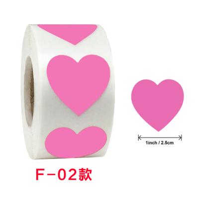 China Anti-Counterfeiting Factory In Stock Decorative Seal Sticker Roll Heart Stickers for sale