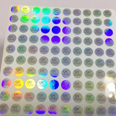 China Hologram Custom Metallic Hologram Sticker Screw Warranty Seal Sticker for sale