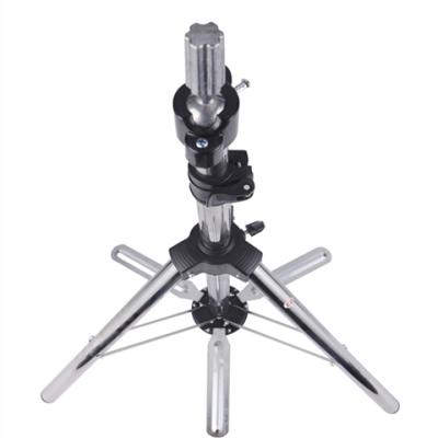 China Durable Adjustable Tripod Stand Hairdressing Training Mannequin Head With Shoulder Stand For Wig Display for sale