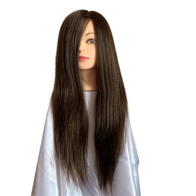 China Natural Human Hair Wigs Torso Mannequin With Chrome Head for sale