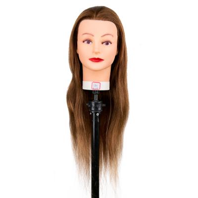 China Wholesale Price Doll Head Hair Mannequins Hair Training Head Forming Mannequin Head With Hair For Hairdresser for sale