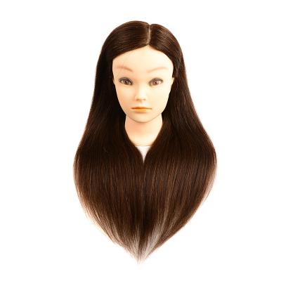 China Other Wholesale Salon 100% Realistic Mannequin Head With Natural Hair , Dummy Hair Training Mannequin Head for sale