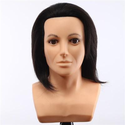 China Real Hair 100% Natural Hair Mannequin Heads With Hair On Sale for sale