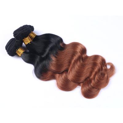 China Softest Selling Remy Brazilian Human Hair Bundles Raw Color 27 Ombre Hair 30 Inch - 40 Inch Body Wave Hair Weave Bundles for sale