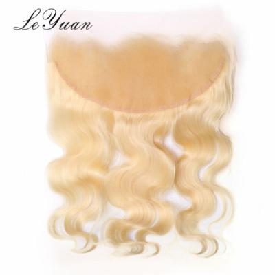 China No tangle no shedding. Smooth.Thick Ends.No Smell 10a 613 Soft Shiny Blonde Ombre Brazilian Hair Extension Bundles With Lace Headbands Closures for sale