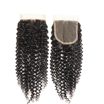 China No tangle no shedding. Smooth.Thick Ends.No Soft Brilliant Smell. Factory Direct Sellers Hair Closure 100% Lace Frontal Hair Band 4x4 for sale