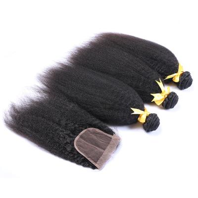 China No tangle no shedding. Smooth.Thick Ends.No Soft Brilliant Smell. Kinky straight bundles and cuticle aligned raw unprocessed virgin blindfold for sale