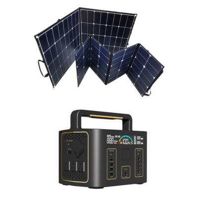 China Fast Shipping Portable Solar Panels Home Charging Solar Generator Power System Outdoor Home 500w 600w Generator for sale