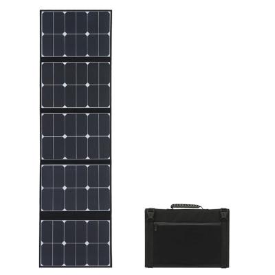 China Outdoor Activities 100W SunPower Solar Panel 6 Times Foldable Portable Solar Charger Outdoor Power Supply Compatible with Phone Laptop Mackbook for sale