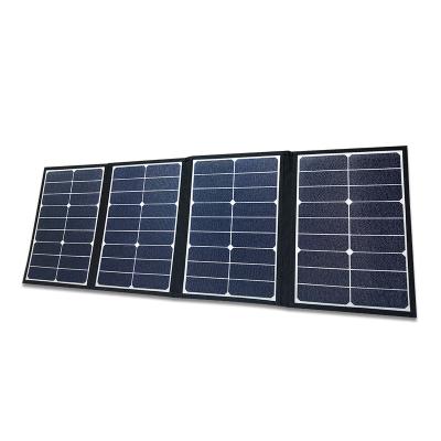 China Outdoor Activities 80W 19.8V 20V SunPower SolarPanel Foldable Portable Outdoor Solar Panel Charger with Rubber Grip for Power Bank for sale