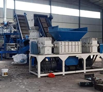 China factory copper aluminum radiator recycling machine/scrap radiator shredder/scrap radiator separator and copper aluminum cutting workshop for sale