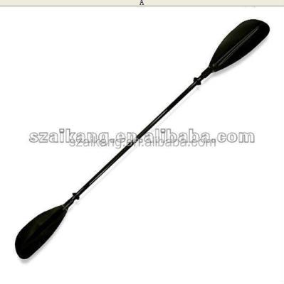 China 2015 Hot Selling Black Carbon Fiber Aluminum Kayak Paddle With Adjustable Ferrule System for sale