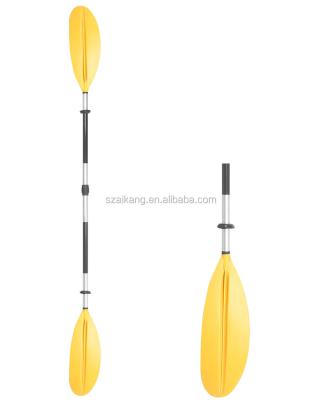 China Detachalbe Boat Paddle Fabricate Double Bladed Oars With Pink Lock Adjuster for sale