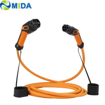 China 22KW Type2 to Type2 Electric Vehicle Charger with 5m long cable for sale