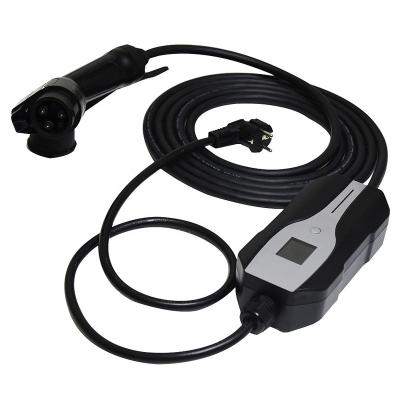 China Type 1 Portable EV Charging Box Cable Switchable 10/16A Schuko Plug Electric Vehicle Car Charger EVSE for sale