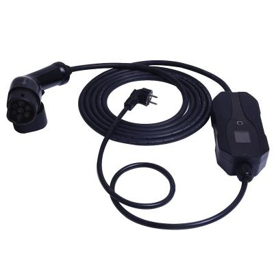 China Type 2 Portable EV Charging Cable Switchable 6A to 16A Car Charger for sale