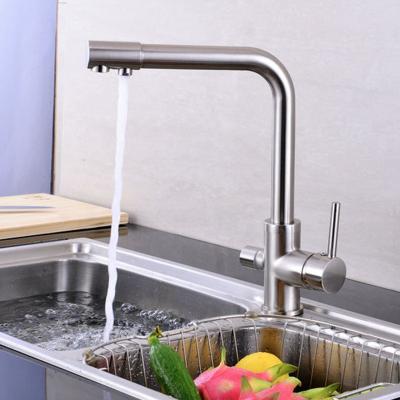 China Contemporary Polished Nickel Faucet Water Filter For Kitchen SW-7604BN for sale