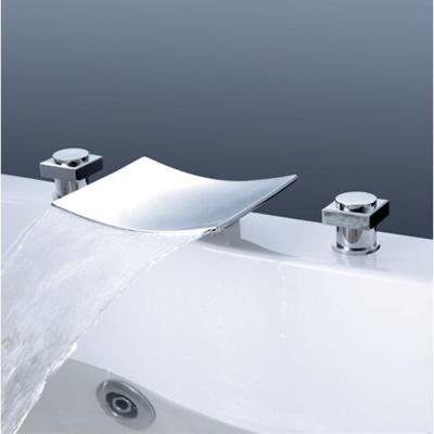 China Sense Faucets ISO 9001 Factory Chrome Plated New Waterfall Bath Faucet for sale