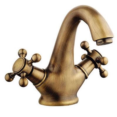 China New Traditional Antique Double Handle Faucet Traditional Brass Basin Faucet Buyer SW-6403 for sale