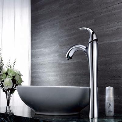 China SW-6203 Polished Brass Body And Zinc Alloy Handle Bathroom Basin Faucet 2 Size for sale