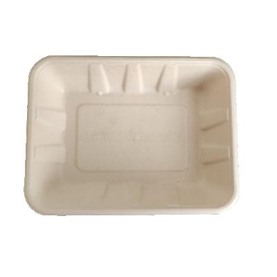 China NTQW950 Minimalist Japanese Style Food Container Eco-friendly Wholesale Biodegradable Disposable Sugarcane Bagasse Tray for sale