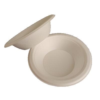 China BBFS12010 Minimalist Japanese Style Food Container Wholesale Eco-friendly Biodegradable Disposable Sugar Cane Bagasse Round Bowl for sale