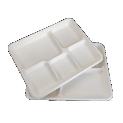 China NTQW400 Minimalist Sugarcane Bagasse Pulp Disposable Disposable Dish for sale