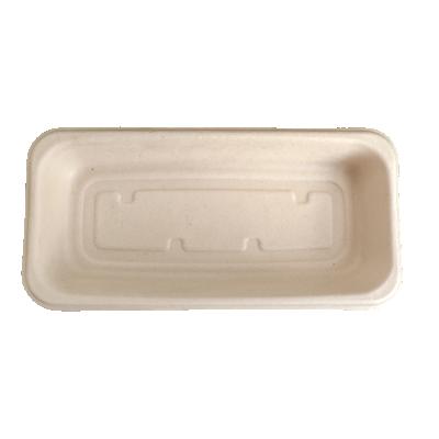 China NTFP300 Minimalist Japanese Style Food Container Eco-friendly Wholesale Biodegradable Disposable Sugarcane Bagasse Tray for sale