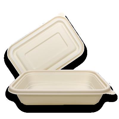 China Minimalist NWEH-24 Hot Sale High Quality Durable Disposable Biodegradable Cornstarch Single Compartment Food Container for sale