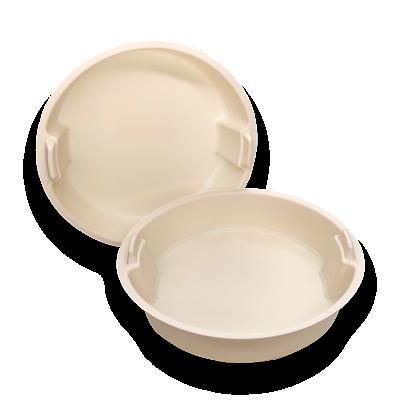 China New NWW-09T (1200ML) Contemporary Eco-Friendly Soluble Disposable Hygienic Safe and Convenient Cornstarch Material White Bowl for sale