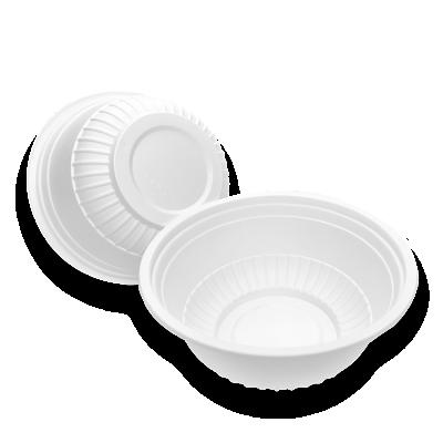 China NWW- 300B Disposable Biodegradable Cornstarch Takeout Japanese Style Restaurant Eco-Friendly Salad Bowl for sale