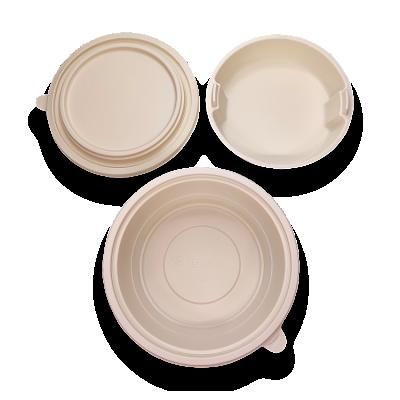 China NWW- 09 Japanese and Korean creative tableware household disposable biodegradable cornstarch oil-repellent salad bowl for sale