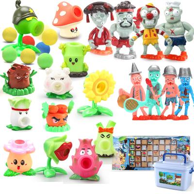 China PVC STEM Zombies Model Game Toys 34 Pcs Botany Vegetable Toys For Boy Girl 3-8 Years Old Kids Interactive Toys for sale