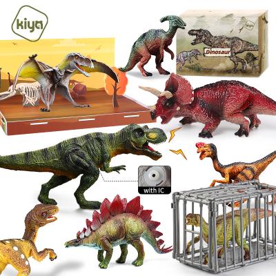 China Present ; Dinosaurio Collectible Dinosaur Eggs Animated PVC Rex Trex Dinosaurs Toys Figure Disfraz Dinosaurios Children Model Set for sale