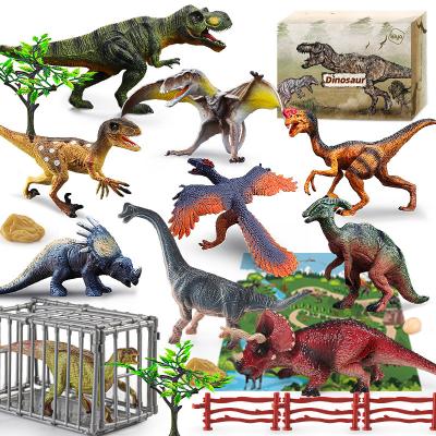 China Children's Toys Kiya F6014-1 Brachiosaurus Dinosaur Play Set Toys With Playmat Dinosaur Model Toys for sale