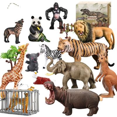 China Popular Product Eco-friendly PVC Materia For Simulation Model Toys PVC Wholesaler China Children Toys Wild Animal Model for sale